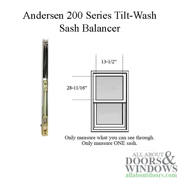 Andersen 200 Series Tilt-Wash Double Hung Sash Balancer - M656 - Andersen 200 Series Tilt-Wash Double Hung Sash Balancer - M656