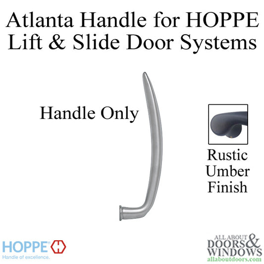 Atlanta Handle for Lift and Slide Door System - Rustic Umber