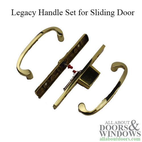 Legacy Glass Sliding Door Handle, Keyed with Centered Thumbturn, Weiser Keyway, Choose Color - Legacy Glass Sliding Door Handle, Keyed with Centered Thumbturn, Weiser Keyway, Choose Color