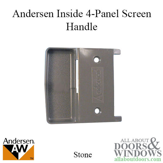 Andersen Window - Frenchwood Gliding Door - Pull, Inside 4 Panel - Stone