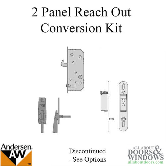 Conversion Kit, Andersen 2 Panel Reach Out  - Antique Brass