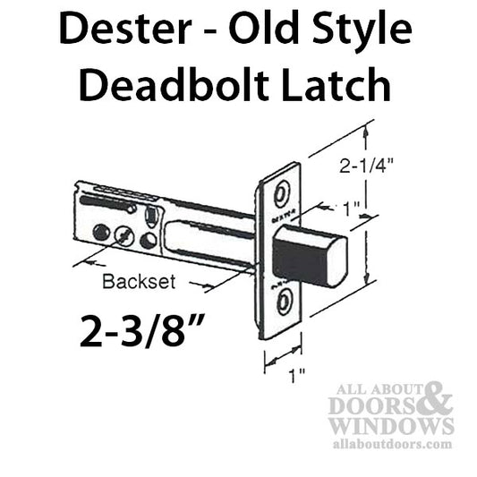 Dexter/ Master Dead Bolt Latch,  Entry Door 2-3/8 Backset