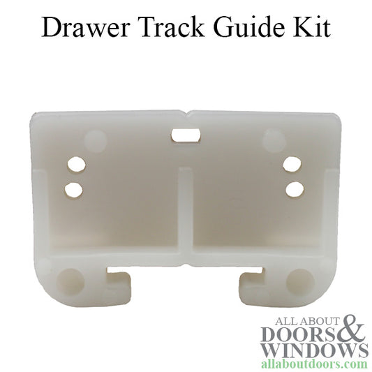 Drawer Track Guide Kit - White - 2-1/2 inch