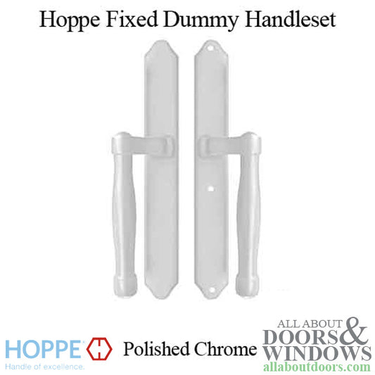 Hoppe HLS 9000 Sliding Door Handle-Set, M574/2170N, Fixed Dummy - Polished Chrome