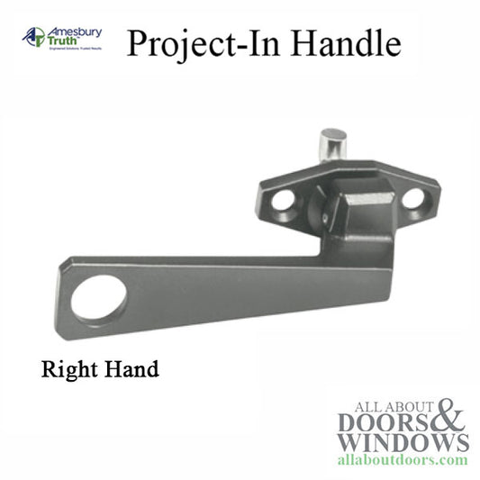 Project-In handle, 1-1/2 screw holes, 1/2” Hook Projection, Pole Ring