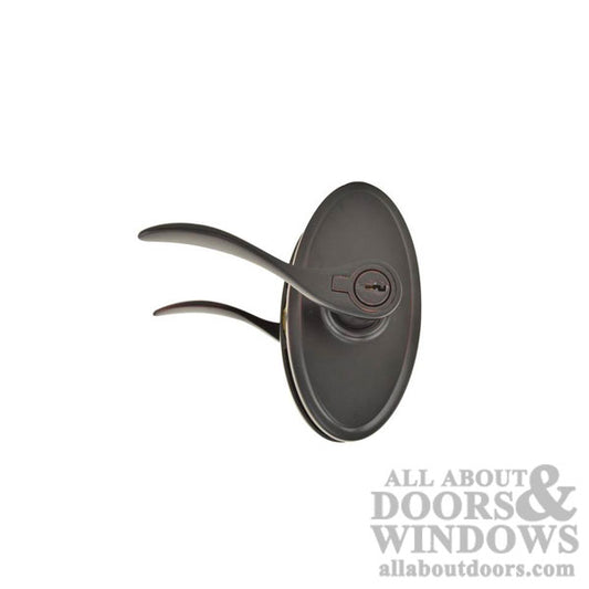 Weslock Left Hand Bordeau Oval Entry Lock w/ Adjustable Backset & Full Lip Strike Oil Rubbed Bronze