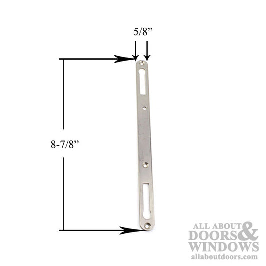 Faceplate Only, Short Flat  - Stainless Steel