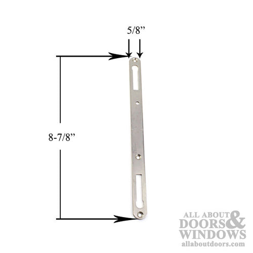 Faceplate Only, Short Flat  - Stainless Steel - Faceplate Only, Short Flat  - Stainless Steel