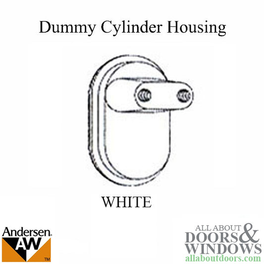 Dummy Cylinder Housing, Andersen Frenchwood Hinged Door - White
