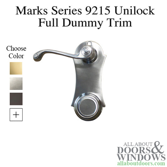 Marks Series 9215 Unilock Full Dummy Trim Set - Choose Color