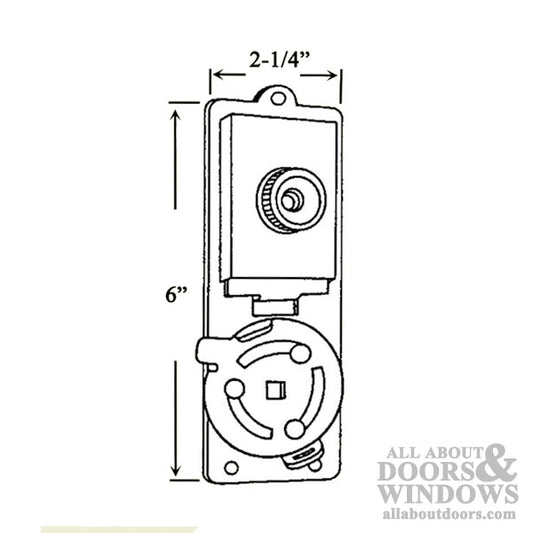 Night Latch Deadbolt Lock - Steel