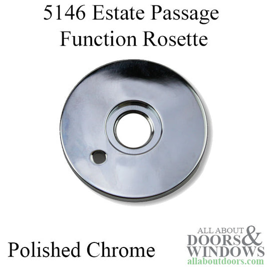 5146 Estate Rosettes, Pair - Polished Chrome