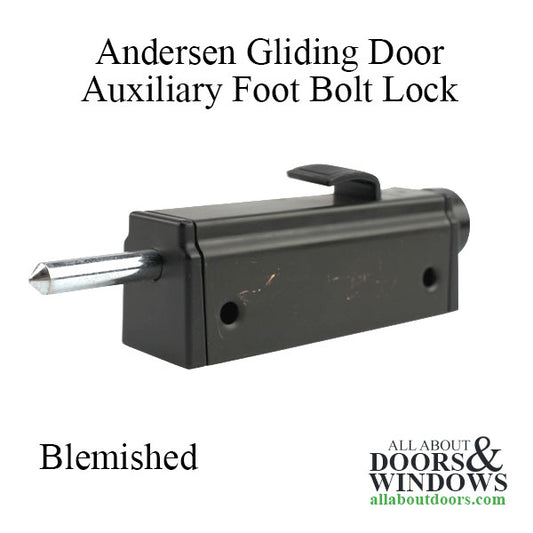 Blemished - Andersen Auxiliary Foot Bolt Lock for Frenchwood Gliding Door