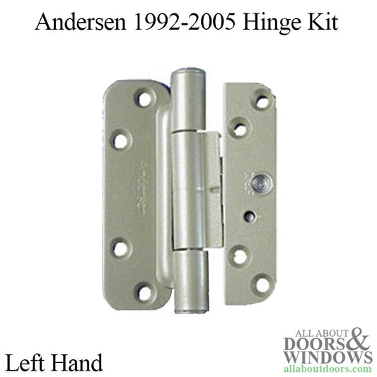 Discontinued - Andersen 1992-2005 Hinge Kit - Left Hand -  Polished Chrome