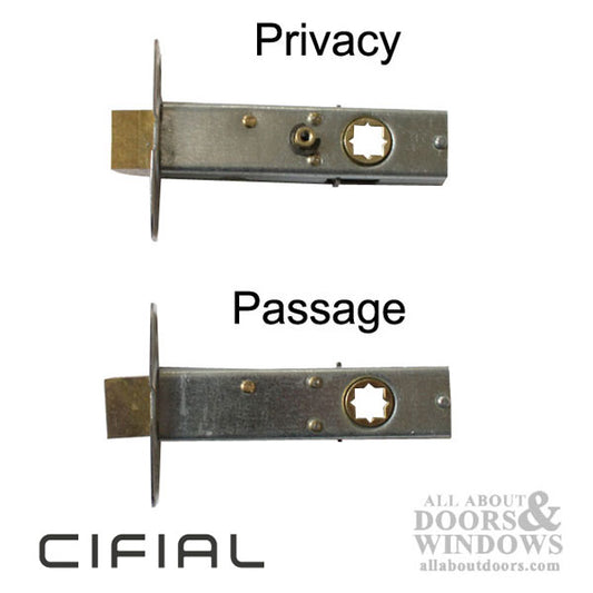 Discontinued - Cifial Privacy Latch, Lever, 2-3/8" bs,