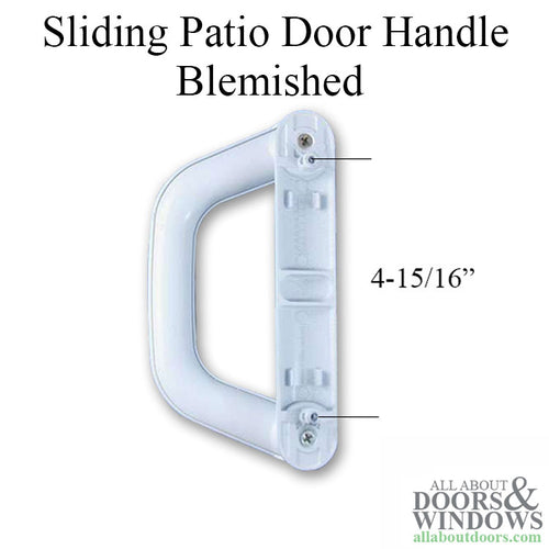 Blemished Milgard Inside Handle, Classic vinyl sliding door - White - Blemished Milgard Inside Handle, Classic vinyl sliding door - White