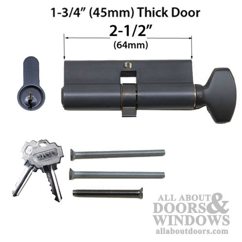 Euro Style Double Door Fixed / Active Keyed - Oil Rubbed Bronze - Euro Style Double Door Fixed / Active Keyed - Oil Rubbed Bronze