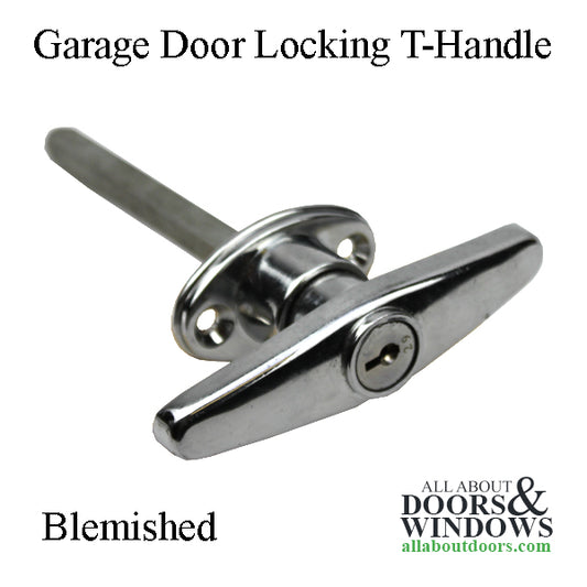 Blemished - Garage Door Locking T Handle with Keys, Campers and RVs