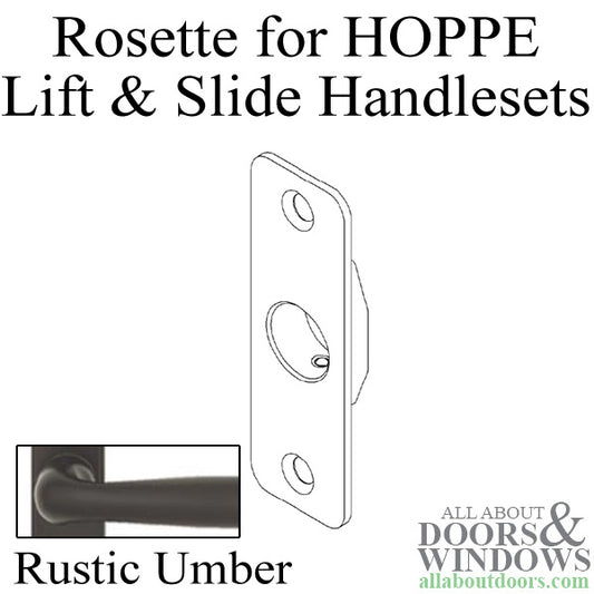 Removable Rosette for HOPPE Lift and Slide Door Systems - Rustic Umber