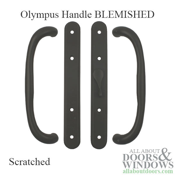 BLEMISHED Olympus Handle OFFSET Thumb, Sliding Glass Door - F. BronzeBLEMISHED Olympus Handle OFFSET Thumb, Sliding Glass Door - Faux Bronze - BLEMISHED Olympus Handle OFFSET Thumb, Sliding Glass Door - F. BronzeBLEMISHED Olympus Handle OFFSET Thumb, Sliding Glass Door - Faux Bronze