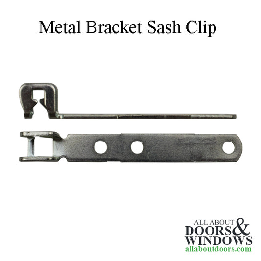 Sash Clip, Metal Bracket, 3" x 3/8"