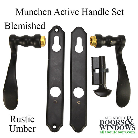 Blemished - Munchen Active Handle set M112PL / 374N, Rustic Umber