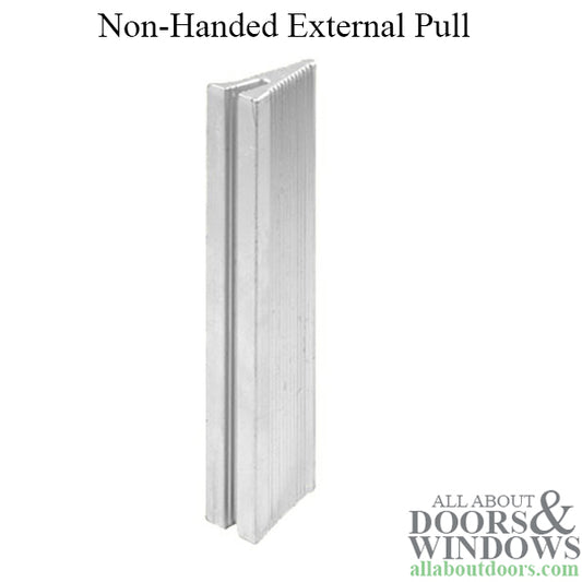 Non-Handed 4 Inch Outside Pull for Sliding Screen Door - Aluminum