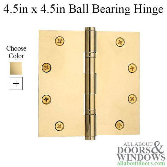 4.5" x 4.5" Ball Bearing Hinge - Square Corner