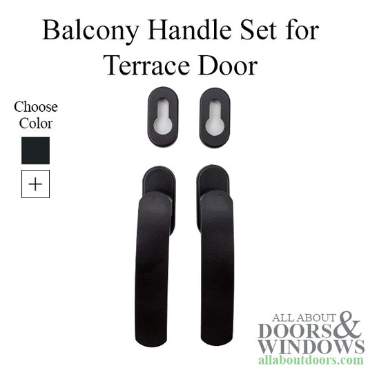 Balcony handle set for Terrace door