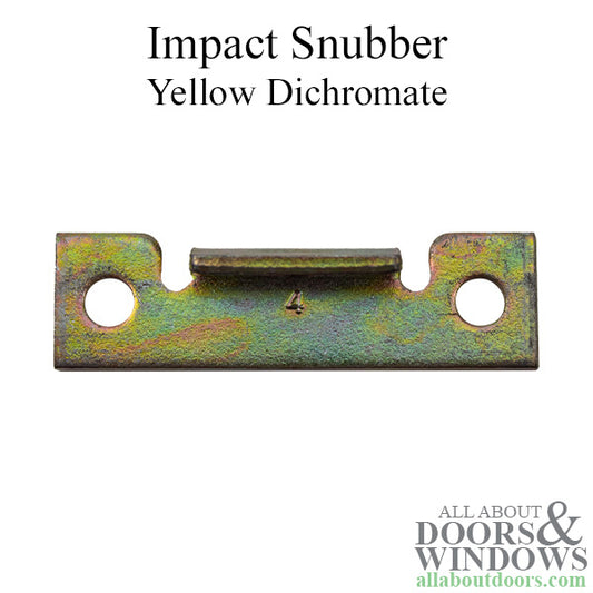 Impact Snubber, 1-3/8" Screw Hole Spacing - Yellow Dichromate