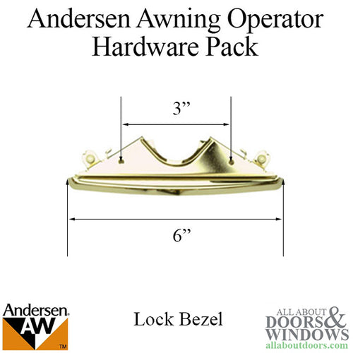 Andersen Awning Operator Hardware Pack, Estate Style - Andersen Awning Operator Hardware Pack, Estate Style