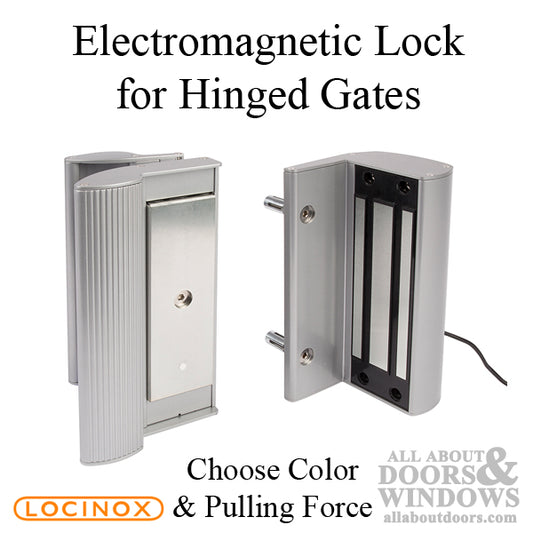 Screw-On Electromagnetic Lock for Swinging Gates with Integrated Handles
