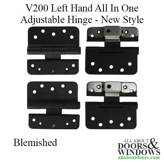 Blemished - V200 Left Hand All In One Adjustable Hinge, New Style - Oil Rubbed Bronze