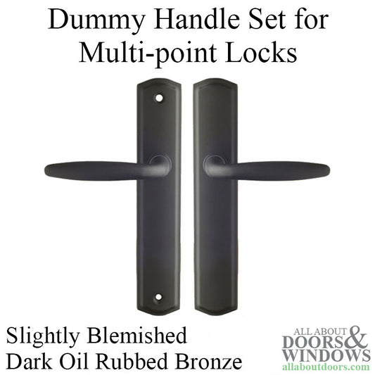 Blemished Dummy Handle Set 800C - for Multipoint Locks - Zinc Material - Dark Oil Rubbed Bronze