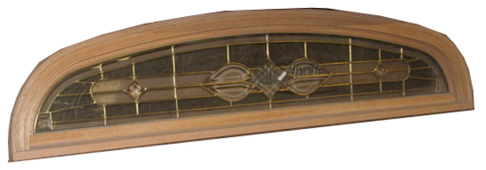 Transom Leaded glass - Brass Caming - Transom Leaded glass - Brass Caming