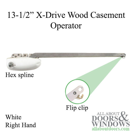 13-1/2" Single Arm, Notched for Wood Application, Right Hand