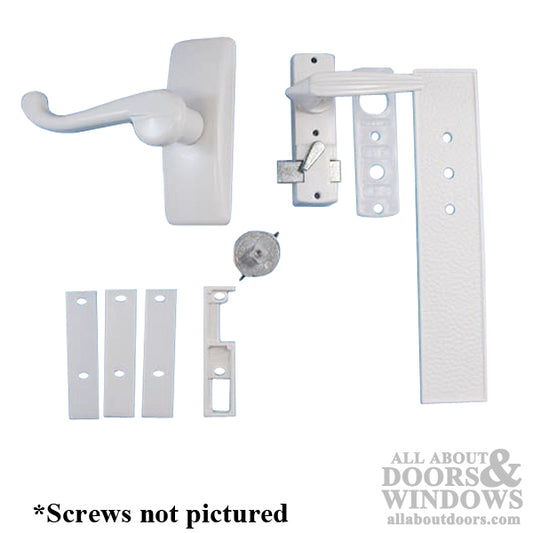 Pella Storm Door Lever Handle Set - White - DISCONTINUED