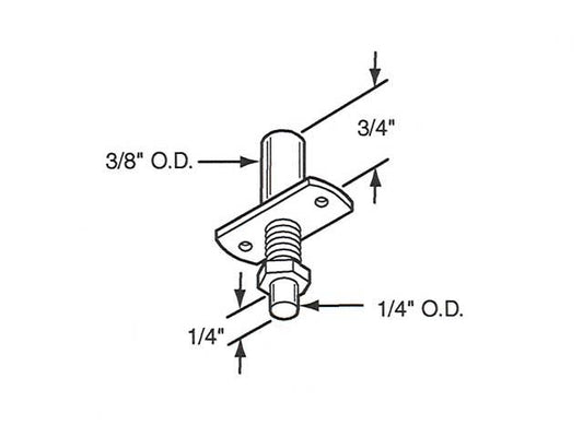 Wardrobe, Door Bottom Pivot Bracket