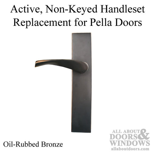 2 x 10 Active, Non-Keyed, Modern Brass, Triton Lever, Left Hand - Oil-Rubbed Bronze - 2 x 10 Active, Non-Keyed, Modern Brass, Triton Lever, Left Hand - Oil-Rubbed Bronze