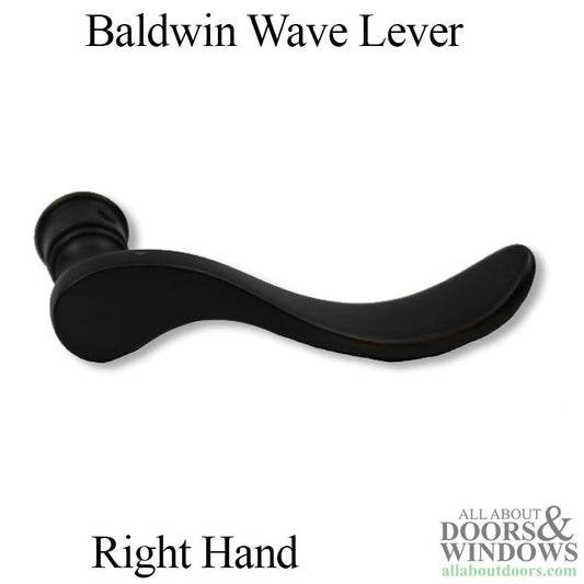 5455V Wave Lever, Right Handed - Oil Rubbed Bronze