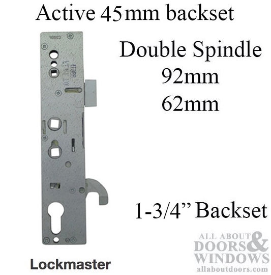 Lockmaster 304 Active lock case 45/92-62 HOOKBOLT for Multipoint Lock