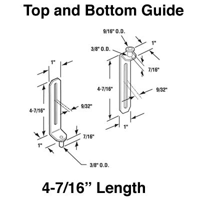 Lead Door Guide for Folding Door - Top & Bottom - Lead Door Guide for Folding Door - Top & Bottom