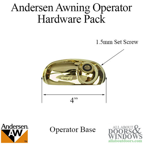 Andersen Awning Operator Hardware Pack, Estate Style - Andersen Awning Operator Hardware Pack, Estate Style