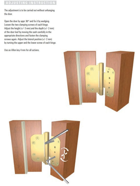 Hinge, All in one (V-H) Inswing Door HInge - Silver - Sold Out