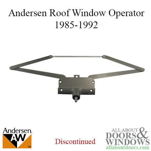 Andersen Roof Window Operator 1985-1992 - See Notes: - Andersen Roof Window Operator 1985-1992 - See Notes: