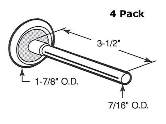 Roller - Standard - Nylon - 1 7/8 wheel - 4 Pack