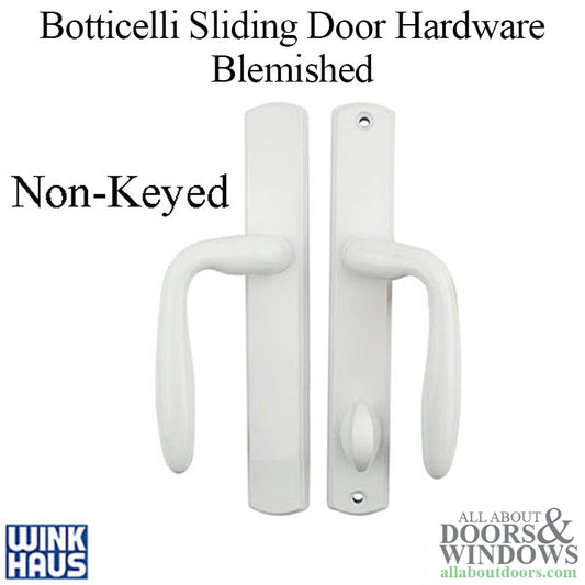 Blemished Botticelli Non-Keyed Patio, 1.75 Sliding Door hardware - White