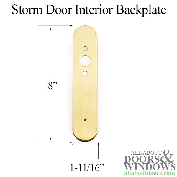 Interior Plate for Strom Door Handle Set - Interior Plate for Strom Door Handle Set