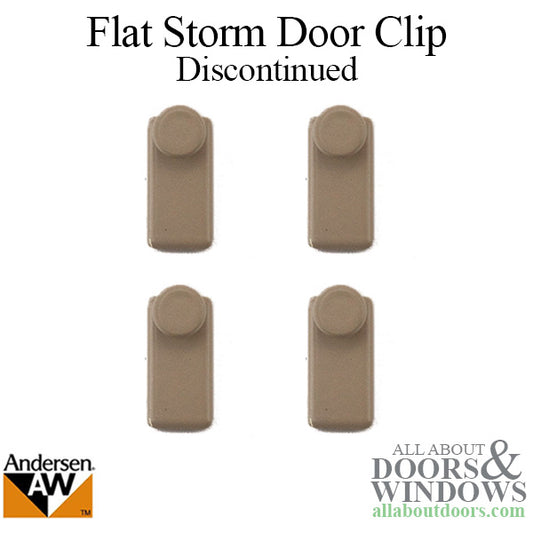 Storm Door Clip - Flat with Thumb Screw