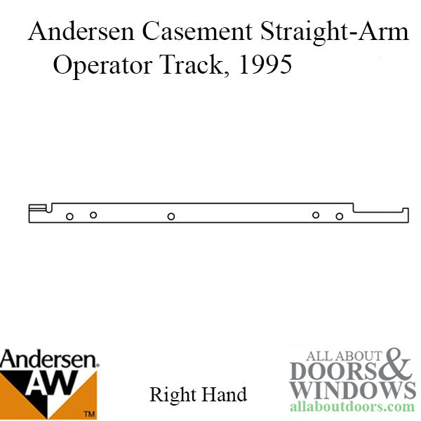 Andersen Window Straight Arm Operator Channel / Track, Straight Arm - R - Andersen Window Straight Arm Operator Channel / Track, Straight Arm - R